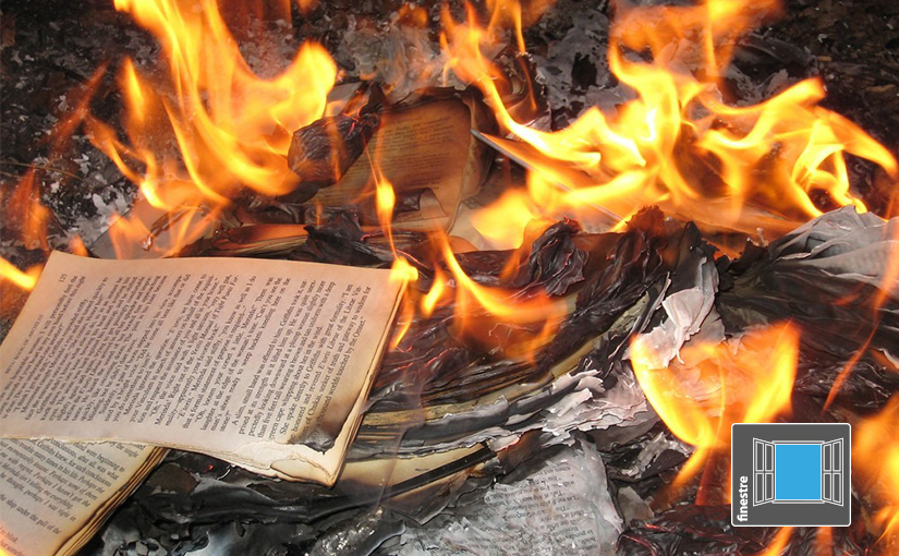 I libri bruciano male